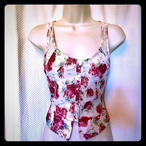 American Rag sleeveless floral print cami blouse